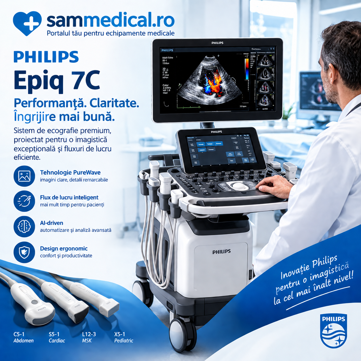 ecografe cardiologie samsung epic